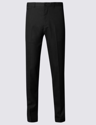 Modern Tailored Textured Trousers with Buttonsafe&trade;